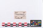 Etikett zu Beinmessergriffplatte (NHMW-PRAE-002296)